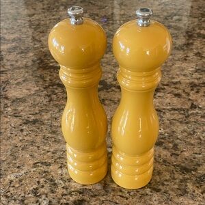 Peugeot Saffron Yellow Pepper and Salt Mill Set